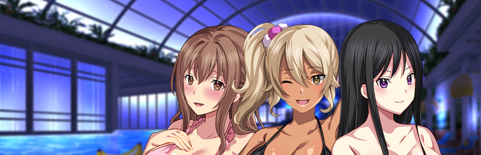 Horny Ladies at the Members-Only Pool After Dark