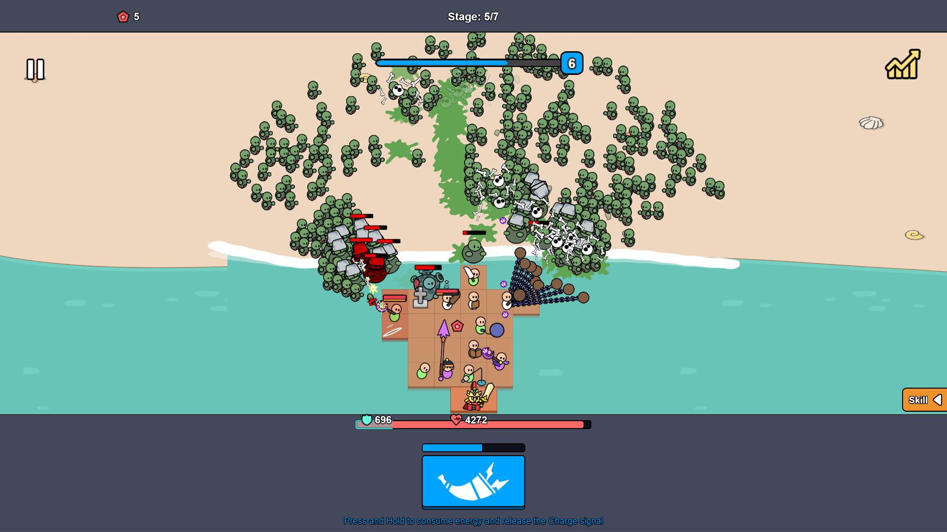 Beach Defense: Zombie Invasion screenshot 1