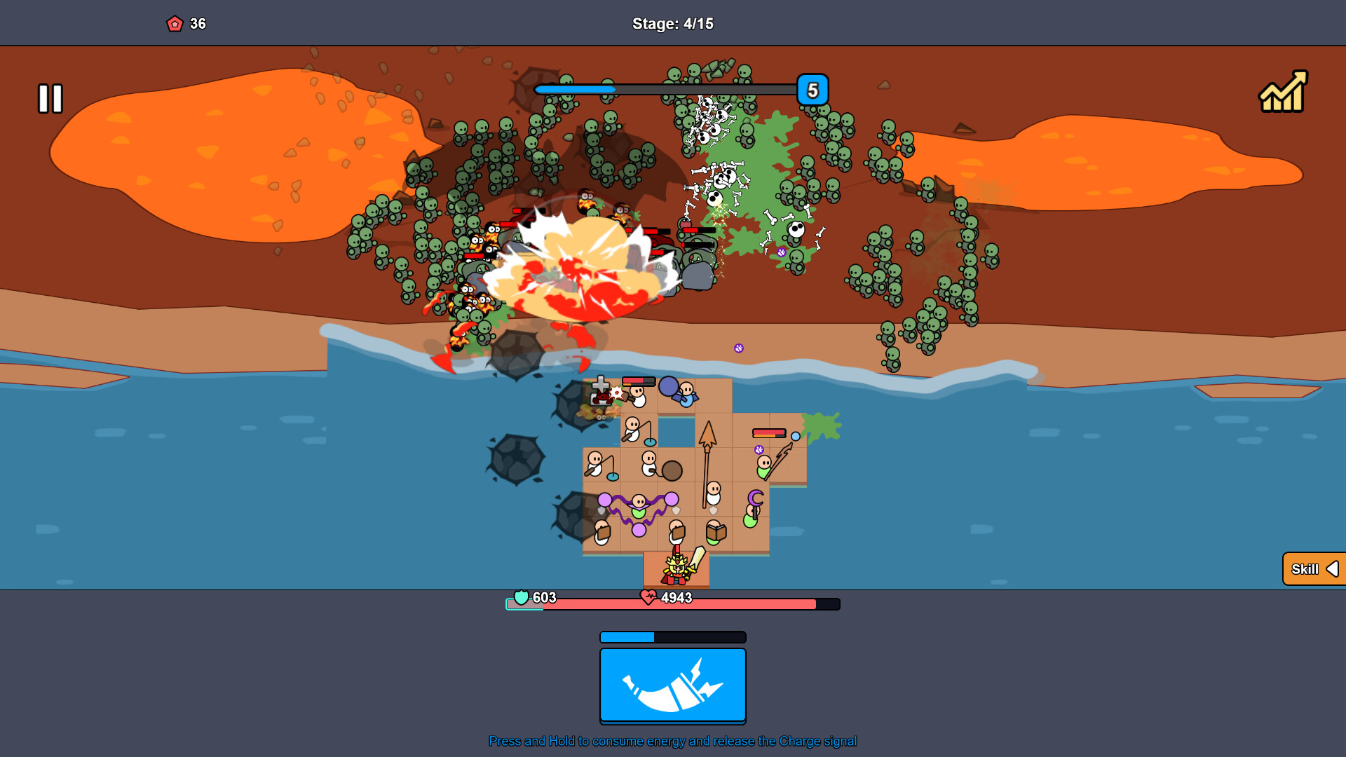 Beach Defense: Zombie Invasion screenshot 3