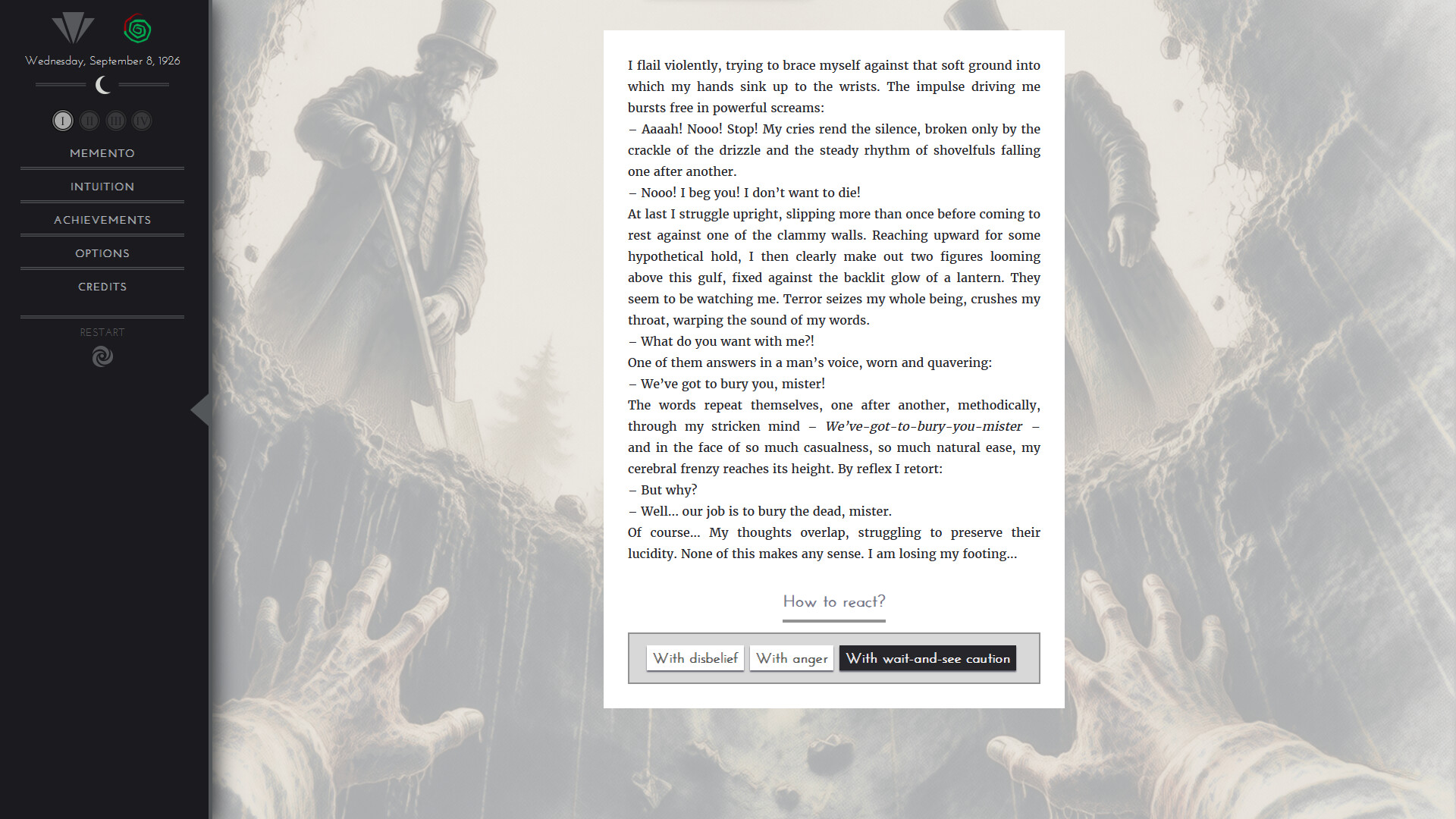 Maximilien — A Psychological Horror Interactive Novel screenshot 1