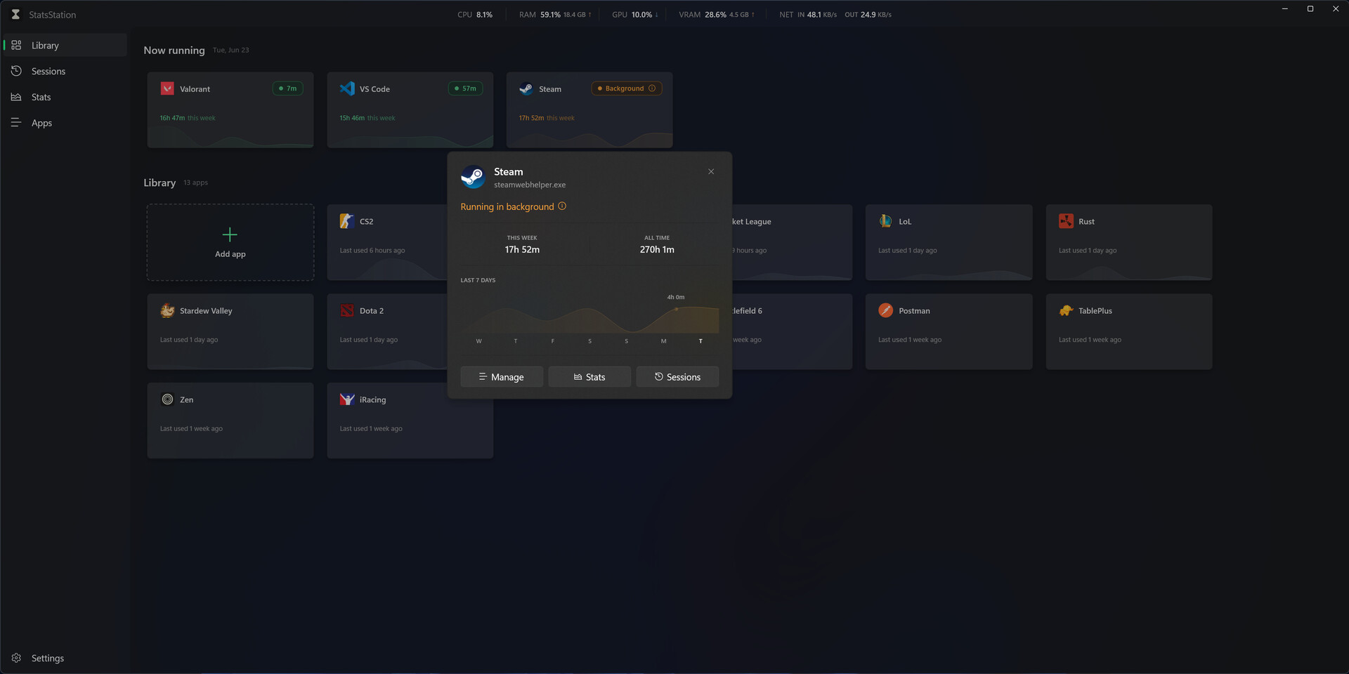 StatsStation screenshot 10