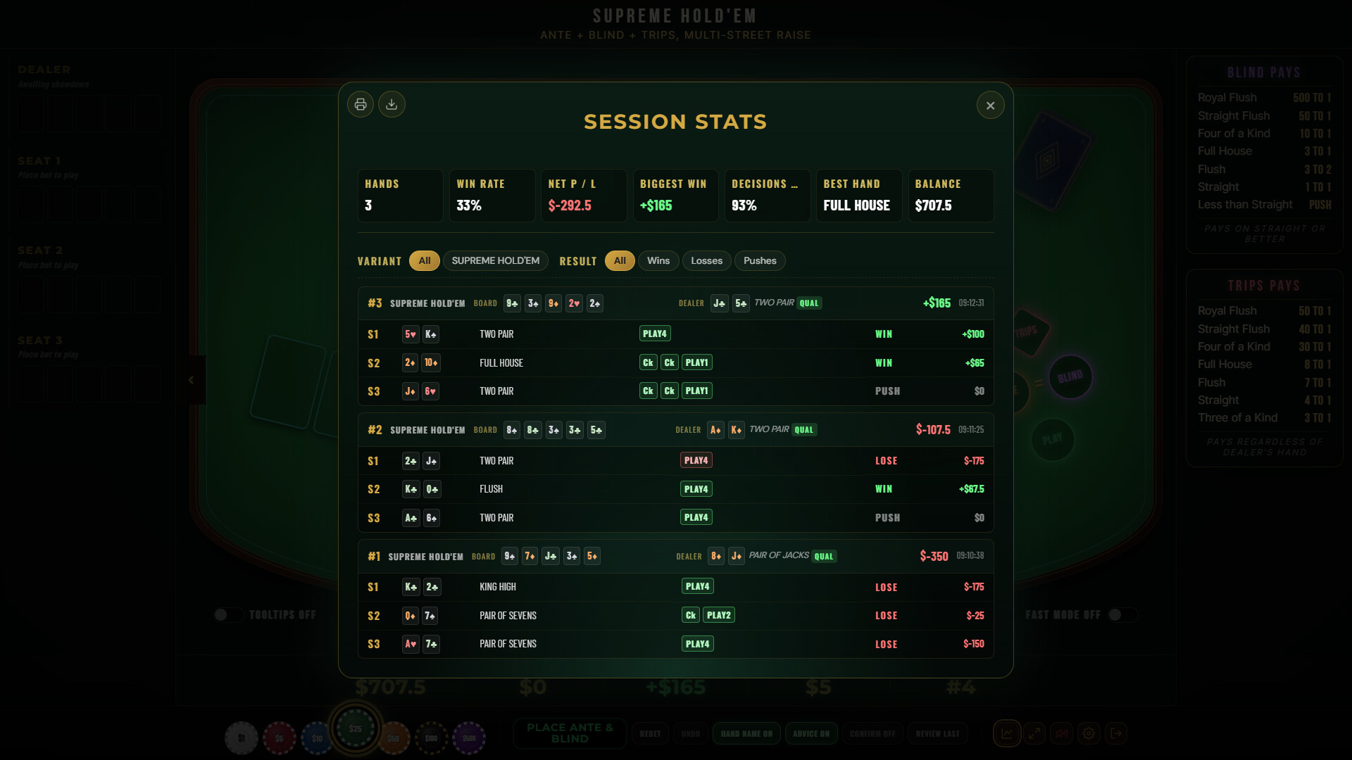 Vegas Hold'Em: Ultimate Casino Hold'em Poker Collection With Strategy Trainer screenshot 7