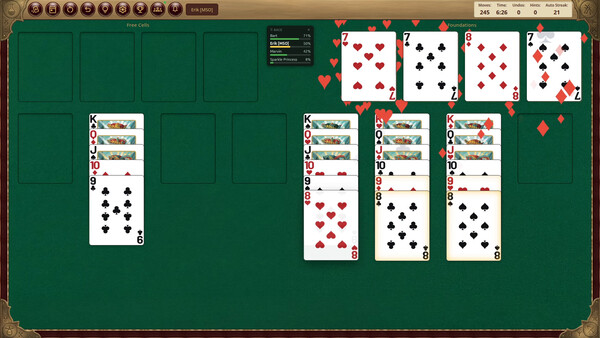Скриншот 1 из игры MSO FreeCell Arena