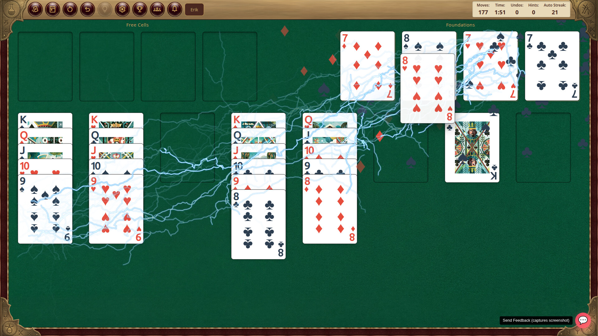 MSO FreeCell Arena screenshot 3