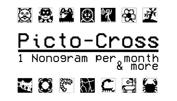 Picto-Cross: 1 Nonogram per month & more