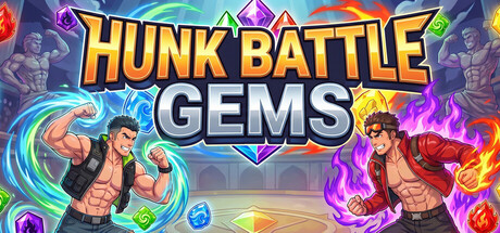 Hunk Battle Gems(カジュアル・インディー、開発: NamekoKing777)のヘッダー画像
