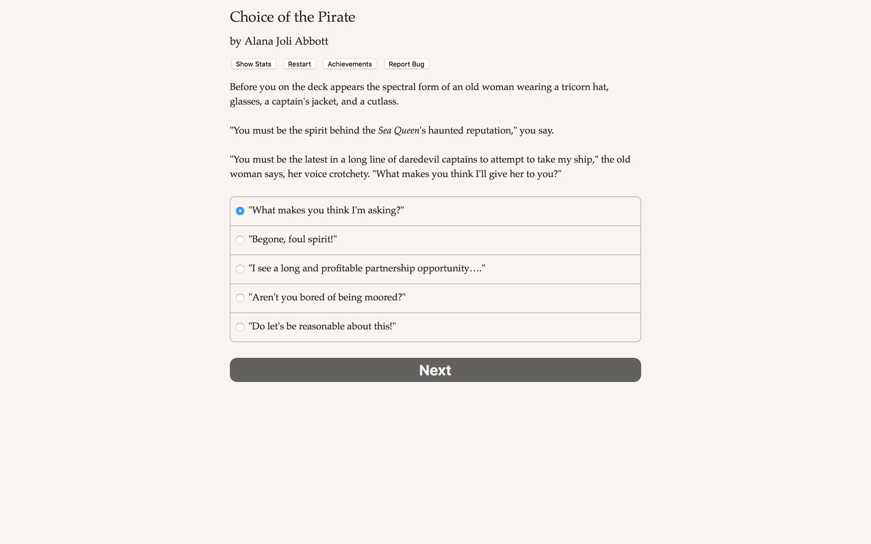 Choice of the Pirate screenshot #2