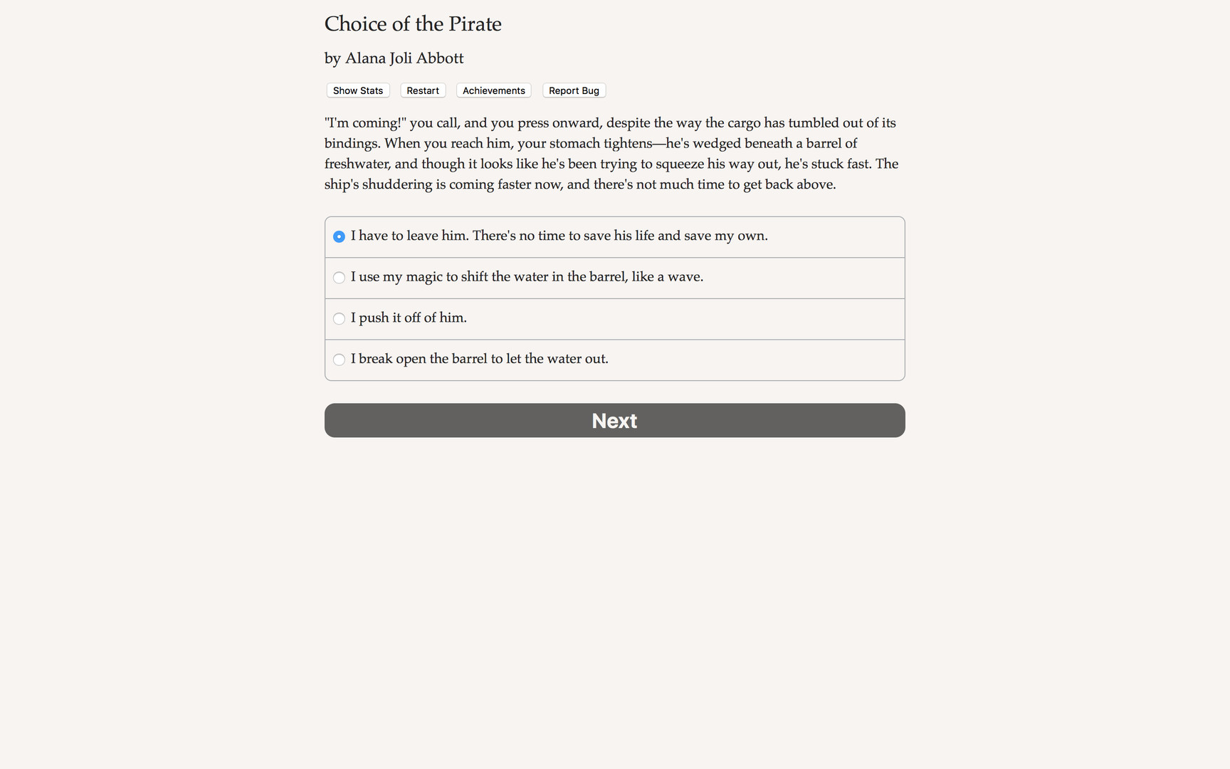 Choice of the Pirate Demo Featured Screenshot #1