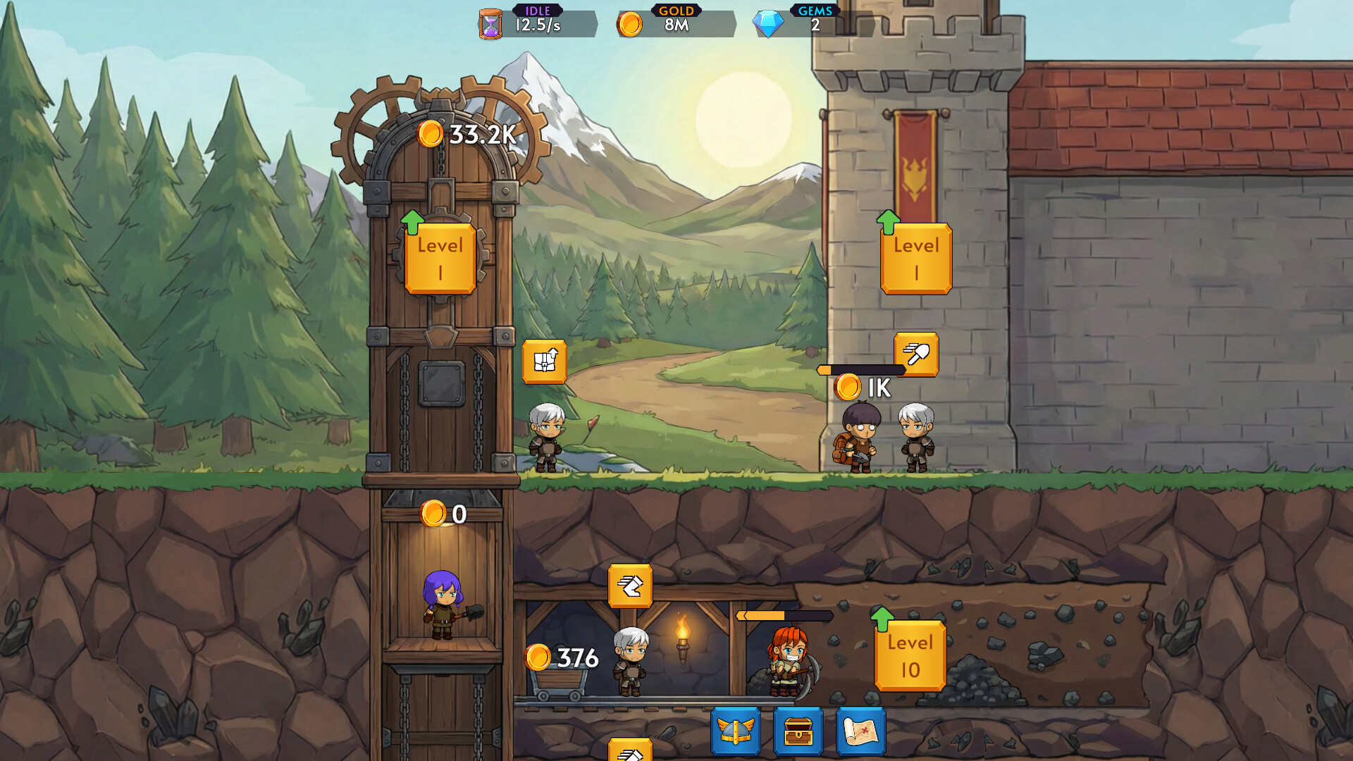Idle Isekai Mining Demo Featured Screenshot #1