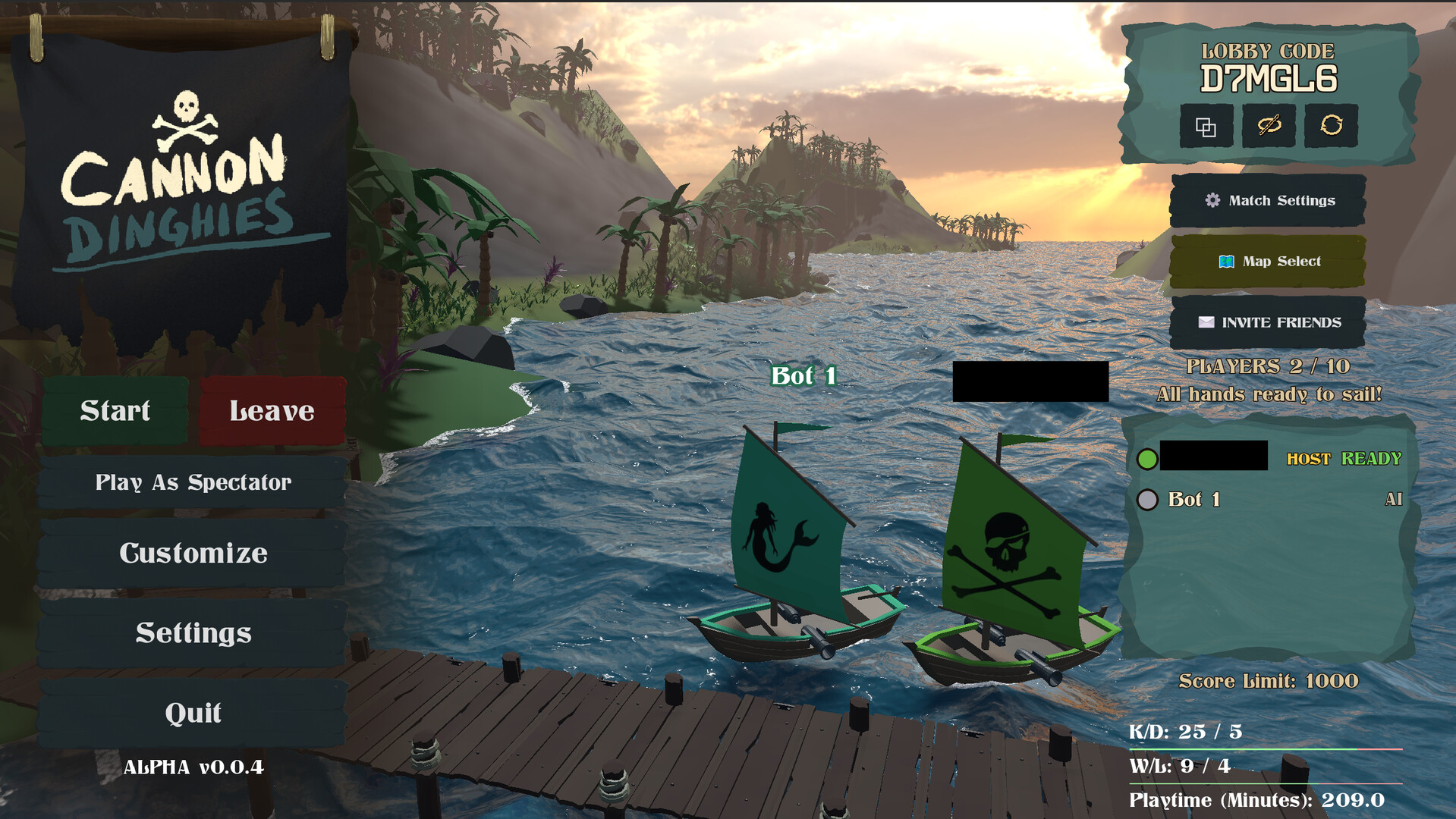 Cannon Dinghies screenshot #2