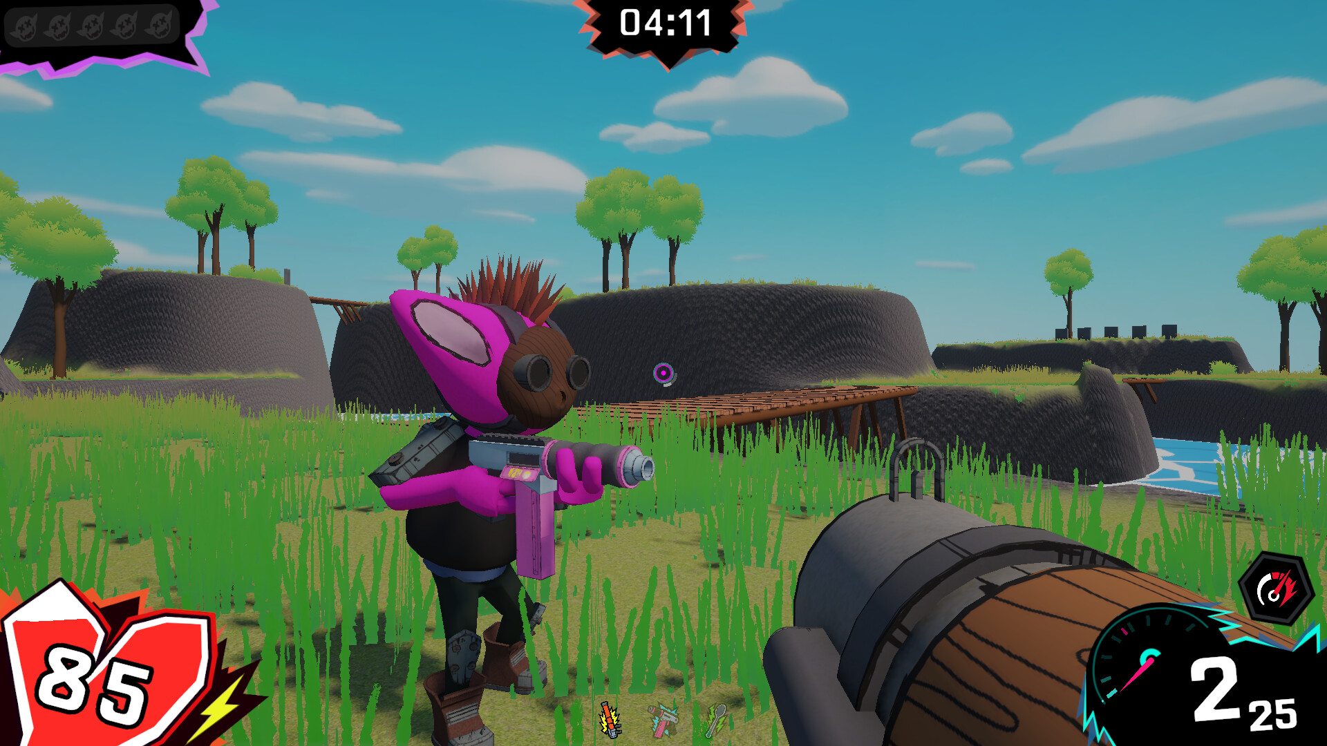 Crazi Krazy Big Baby Bad And Mad Fun With Guns, Boi, Goblin Game screenshot 1