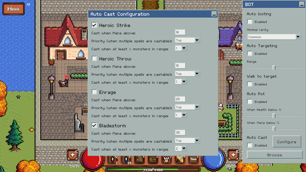 Game About Botting in an MMORPG スクリーンショット 3