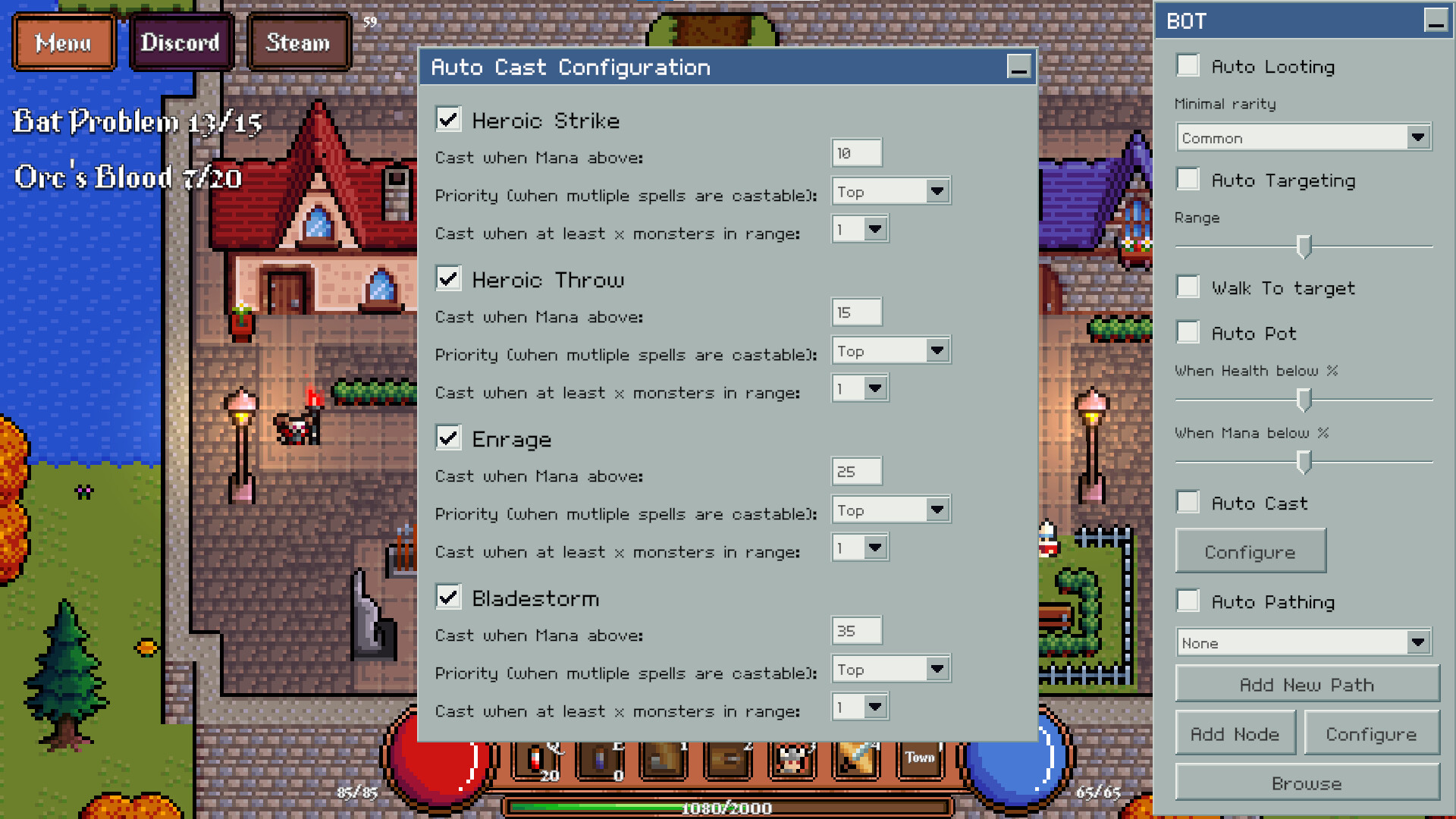 Game About Botting in an MMORPG screenshot 3