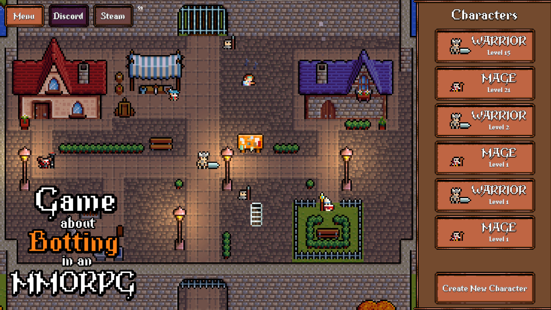 Game About Botting in an MMORPG screenshot 1