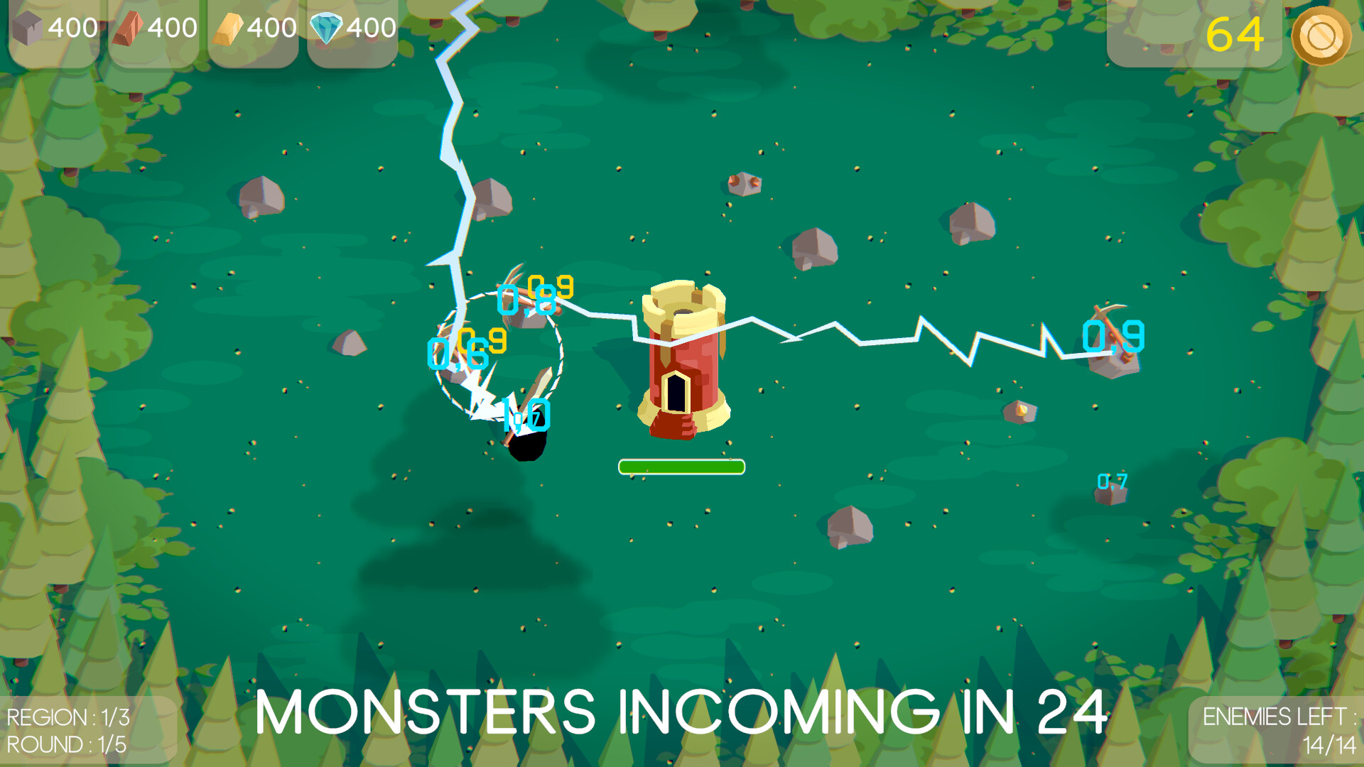 Just Keep Defending And Mining Demo screenshot 1