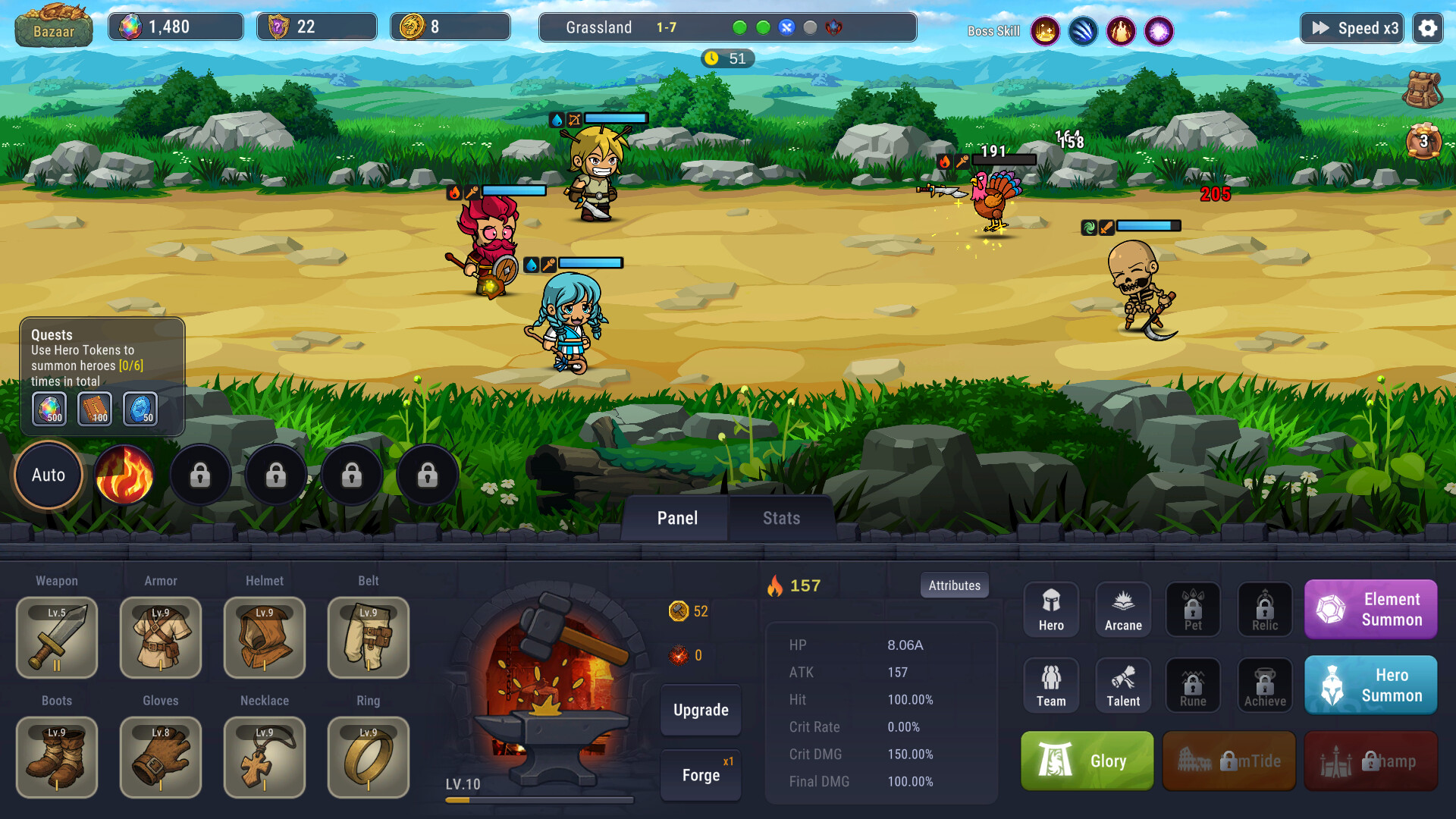 Elemental Master: Heroes Assemble Demo screenshot 1