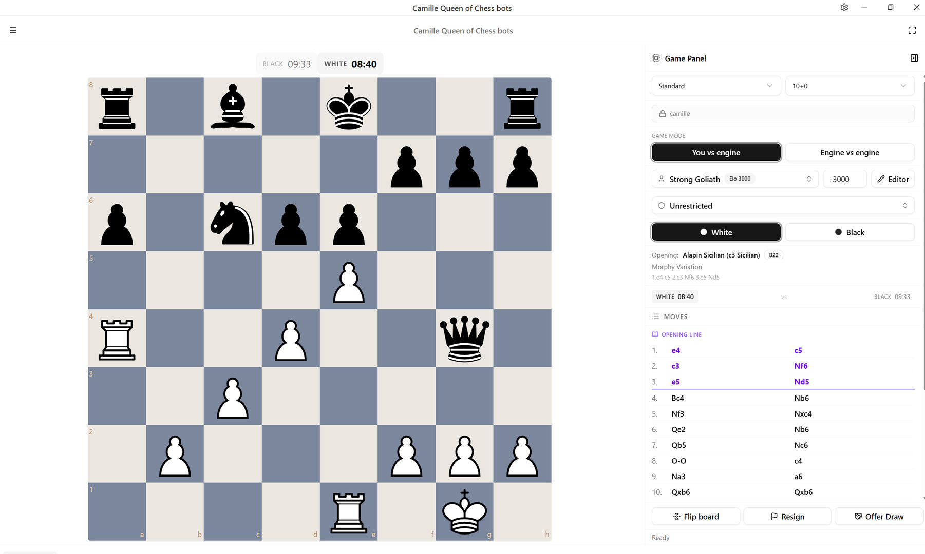 Camille Queen of Chess bots screenshot #5