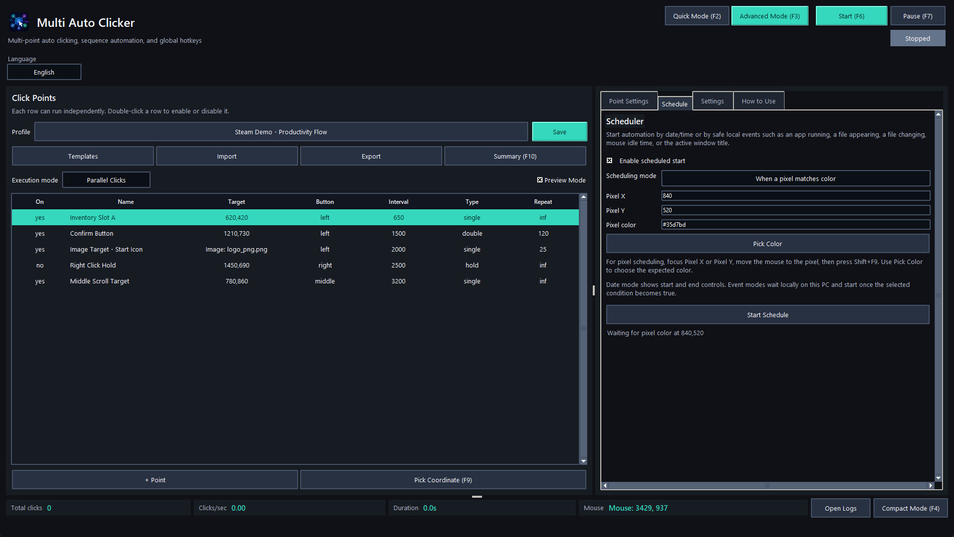 Multi Auto Clicker screenshot 8