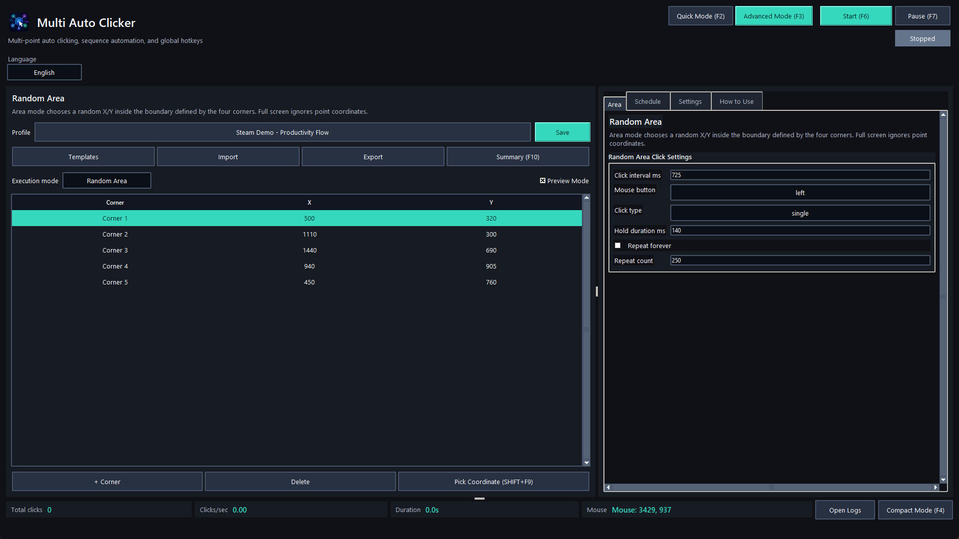 Multi Auto Clicker screenshot 7