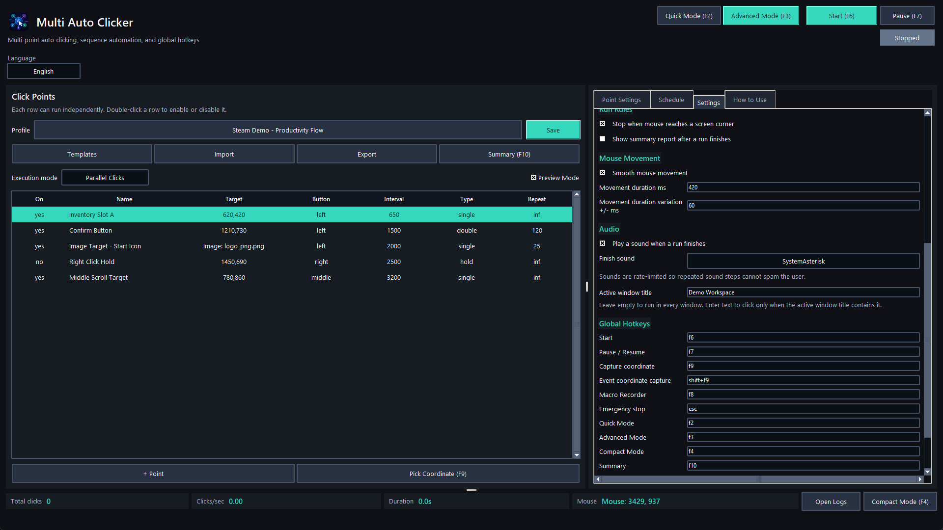 Multi Auto Clicker screenshot 9