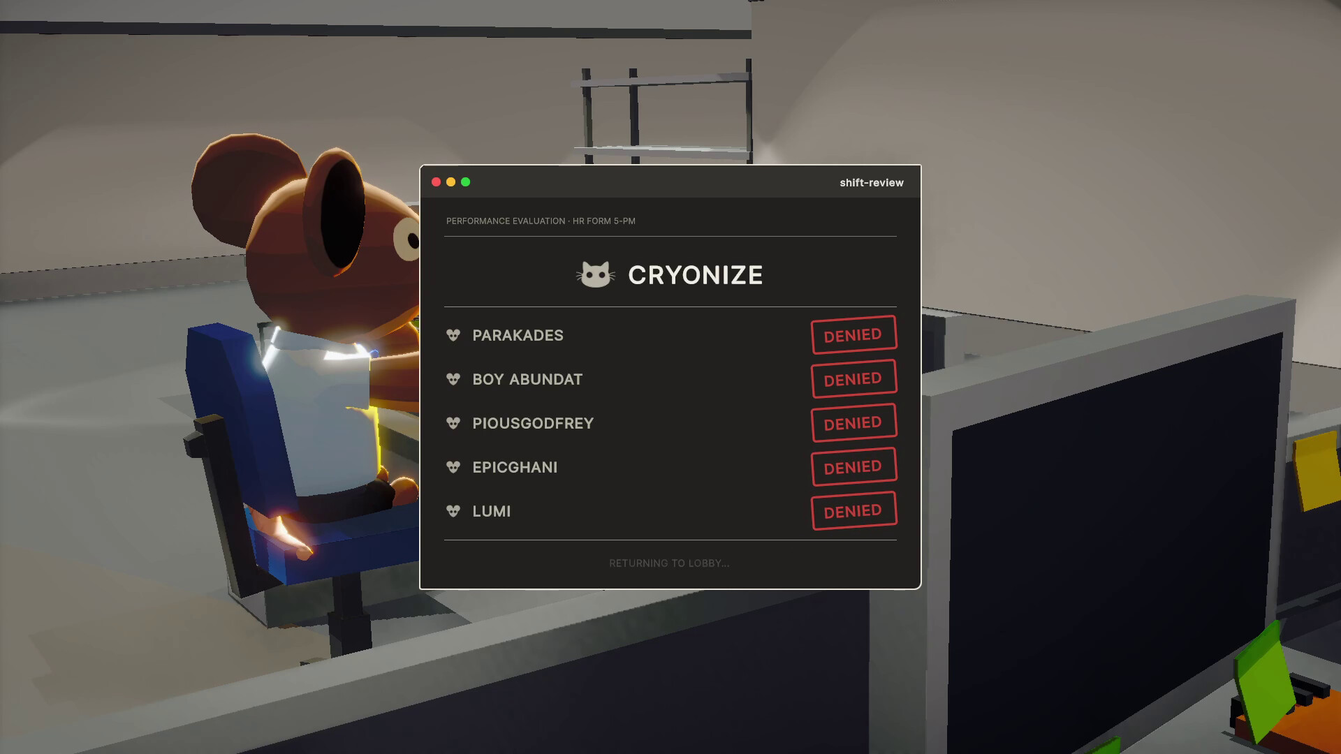 Clock-out Denied screenshot #3