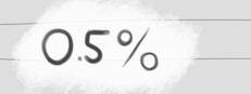 0.5% cover