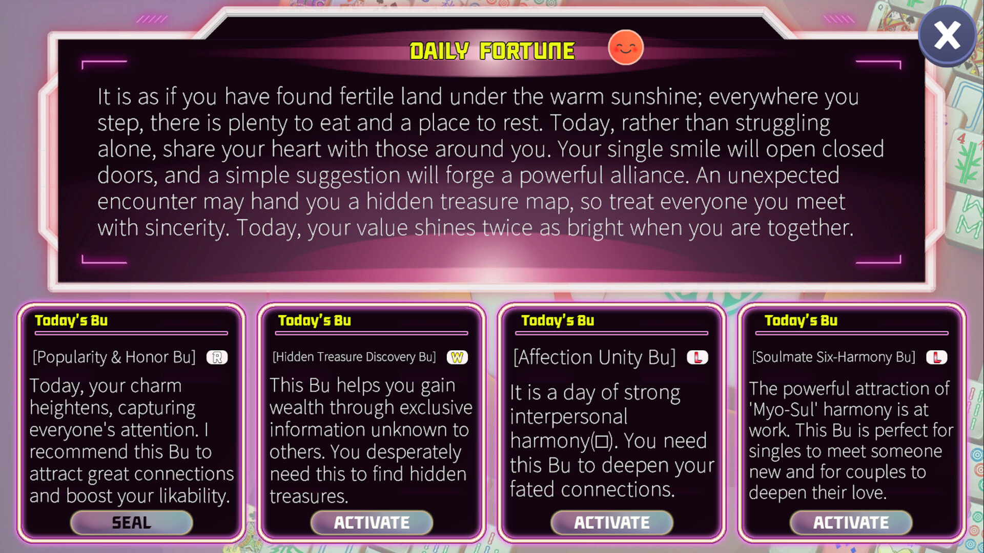 Talisman Maker - Mahjong Oracle screenshot 3