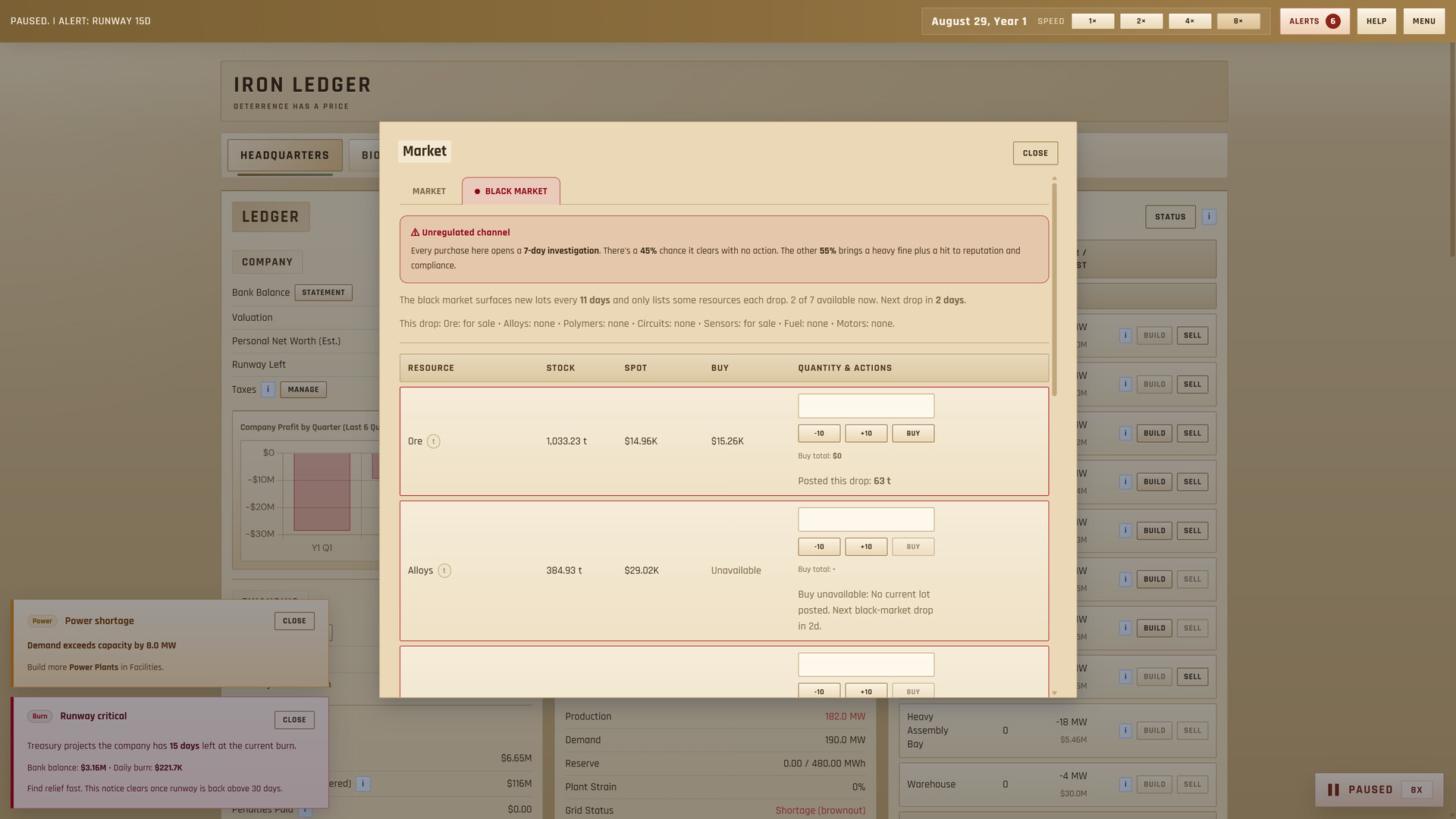 Iron Ledger: Deterrence Has A Price screenshot 2