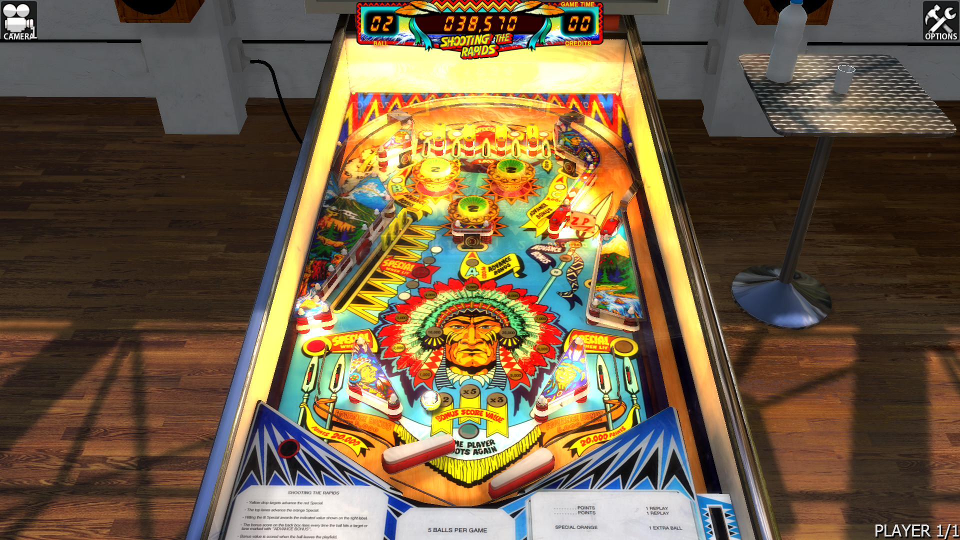 Zaccaria Pinball - Shooting The Rapids Table Featured Screenshot #1