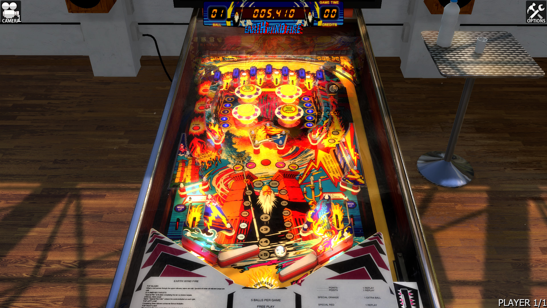 Zaccaria Pinball - Earth Wind Fire Table Featured Screenshot #1