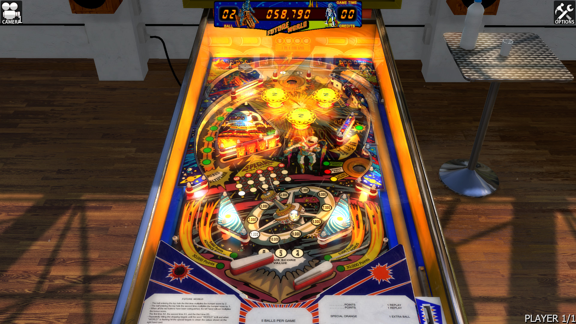 Zaccaria Pinball - Future World Table Featured Screenshot #1