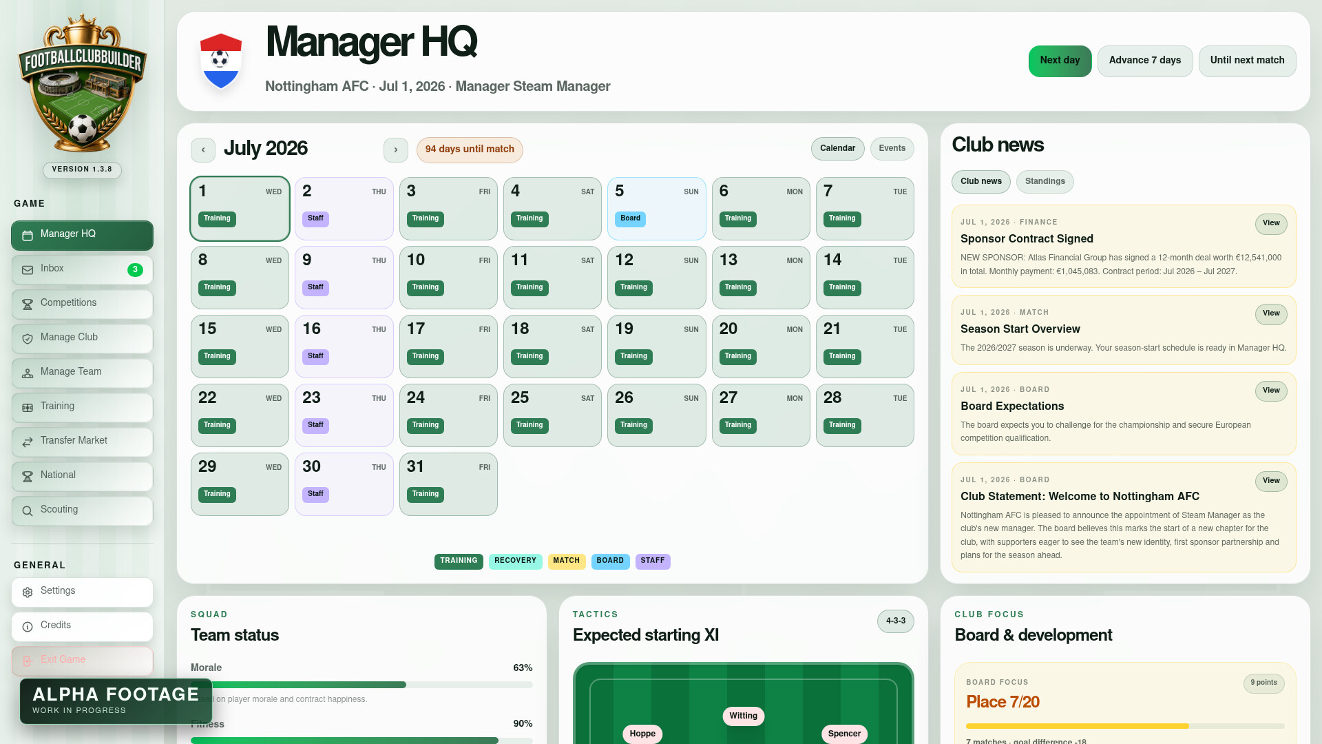 Football Club Builder screenshot 2
