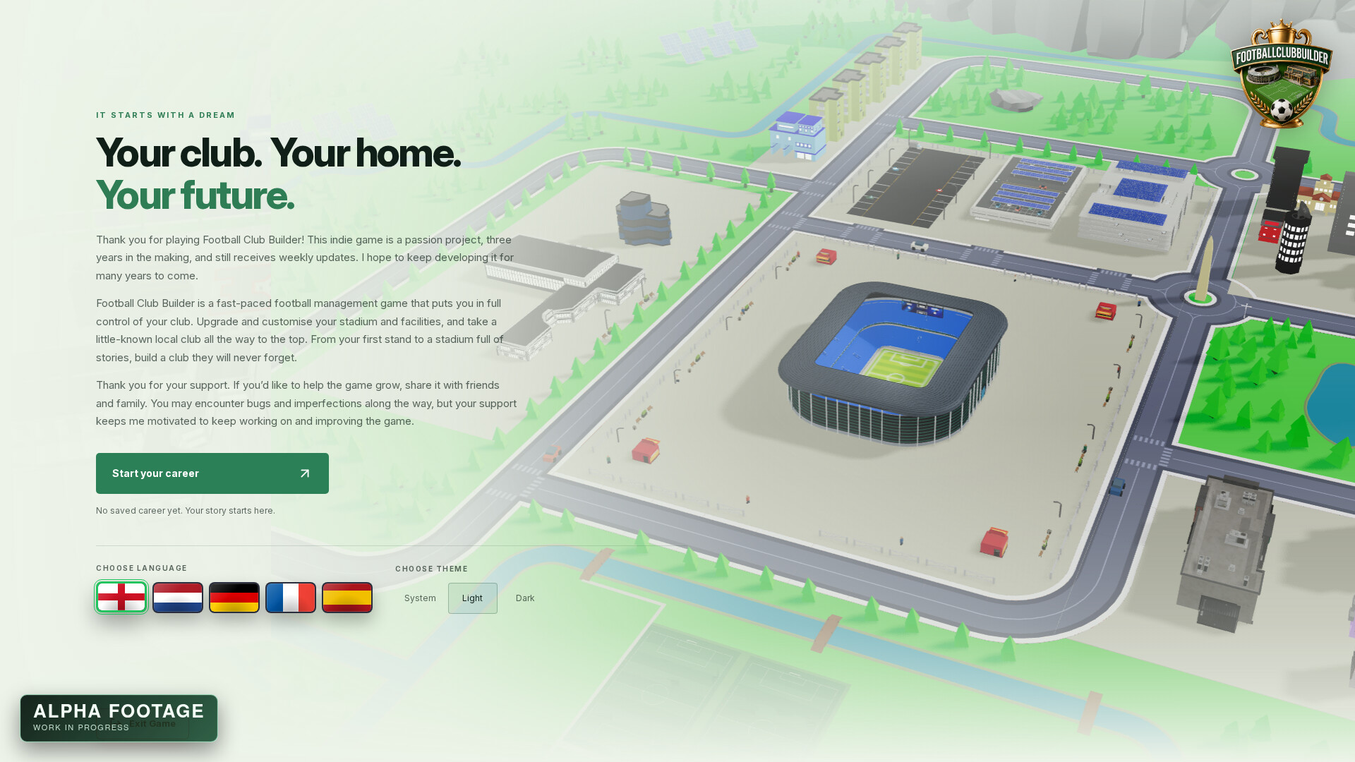 Football Club Builder screenshot #1