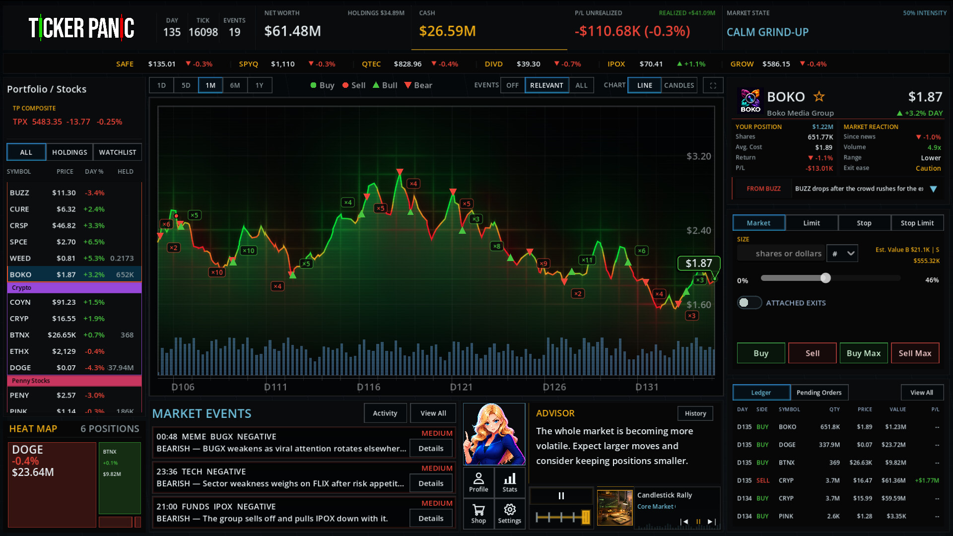 Ticker Panic: Stock Market Simulator screenshot 8