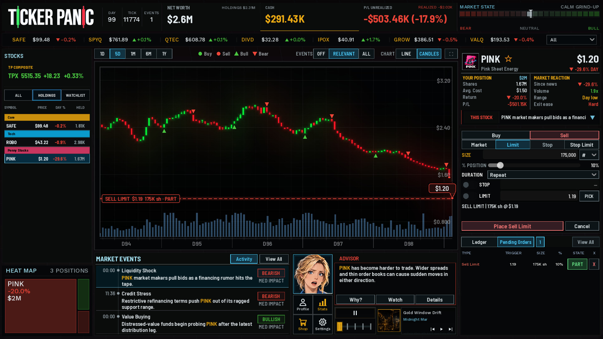 Ticker Panic: Stock Market Simulator screenshot #7