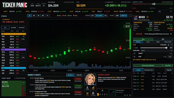 Ticker Panic: Stock Market Simulator screenshot 1