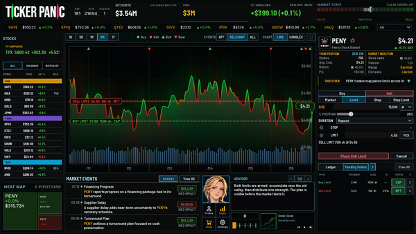 Ticker Panic: Stock Market Simulator screenshot 2