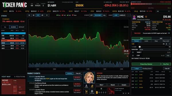 Ticker Panic: Stock Market Simulator screenshot 4