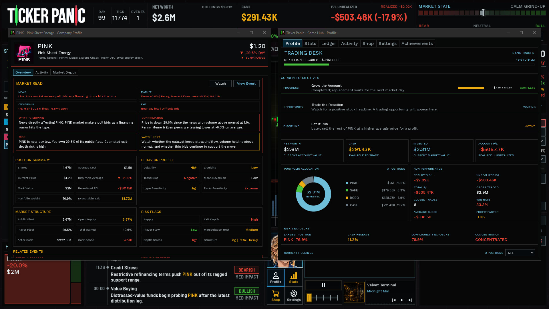 Ticker Panic: Stock Market Simulator screenshot #8