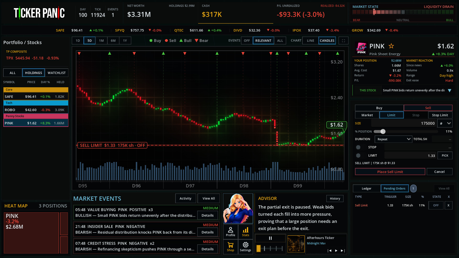 Ticker Panic: Stock Market Simulator screenshot 7