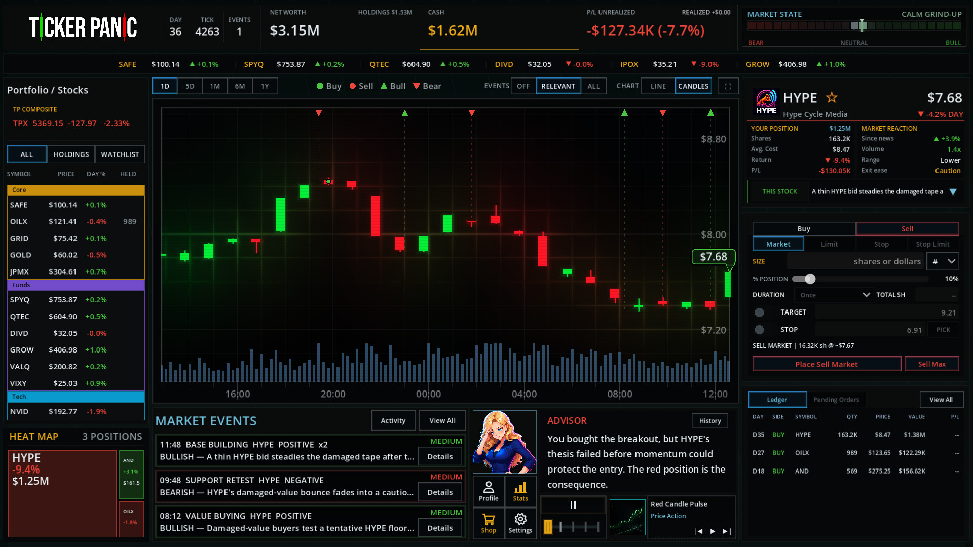 Ticker Panic: Stock Market Simulator screenshot 6