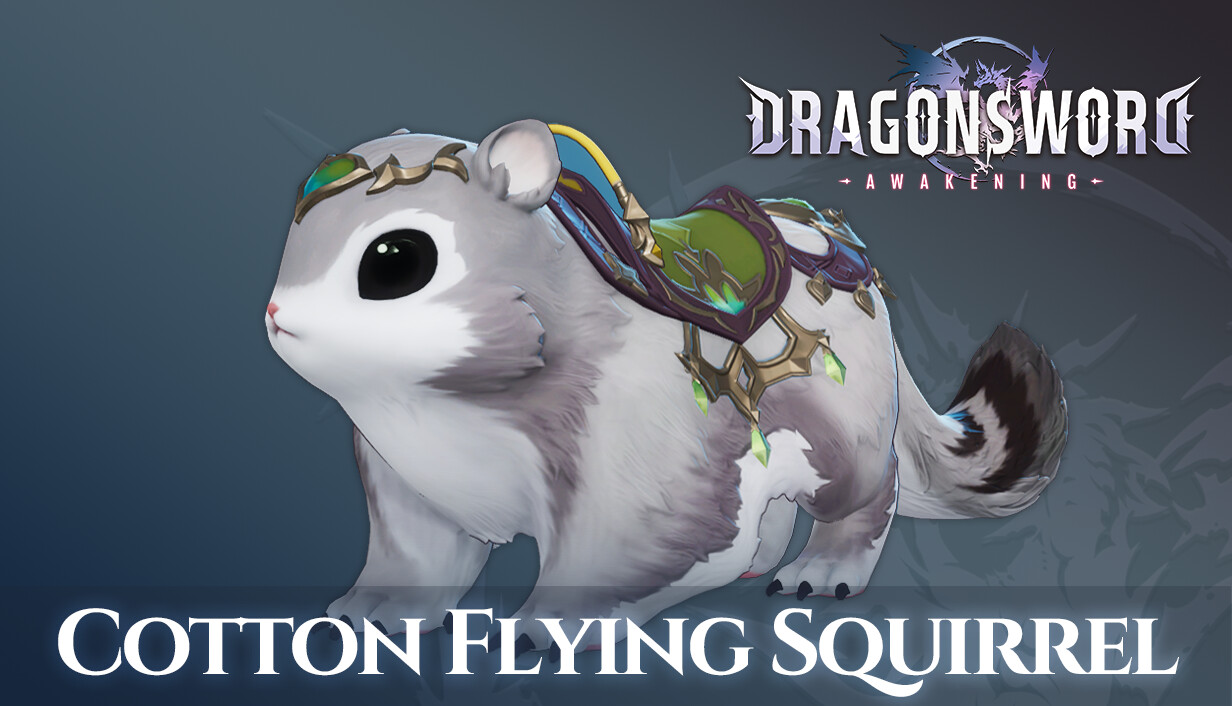 DragonSword : Awakening - Familiar : Cotton Flying Squirrel