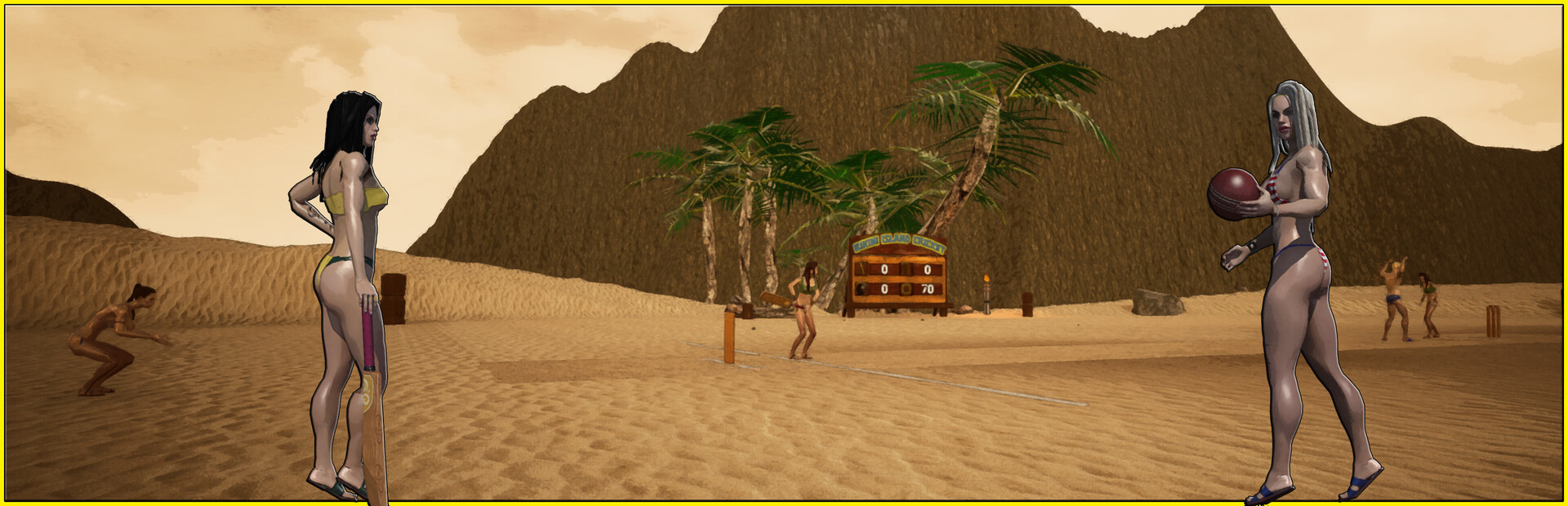 Bikini Island Cricket