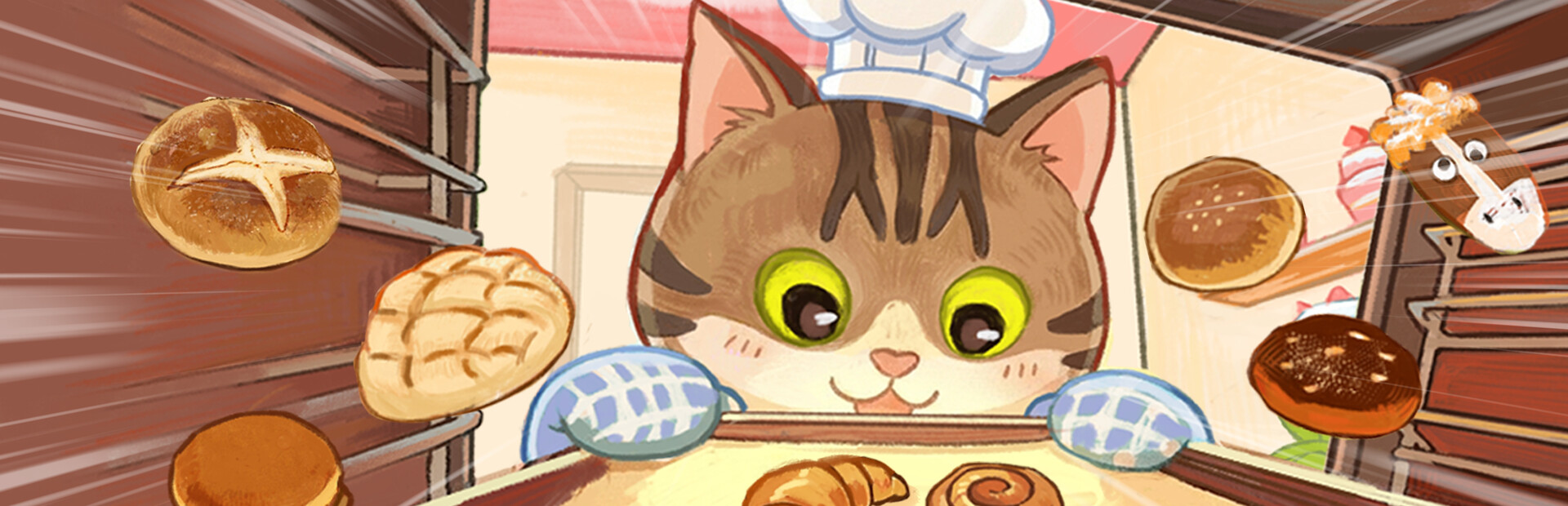 Let's Bake Bread,Chef Meow!
