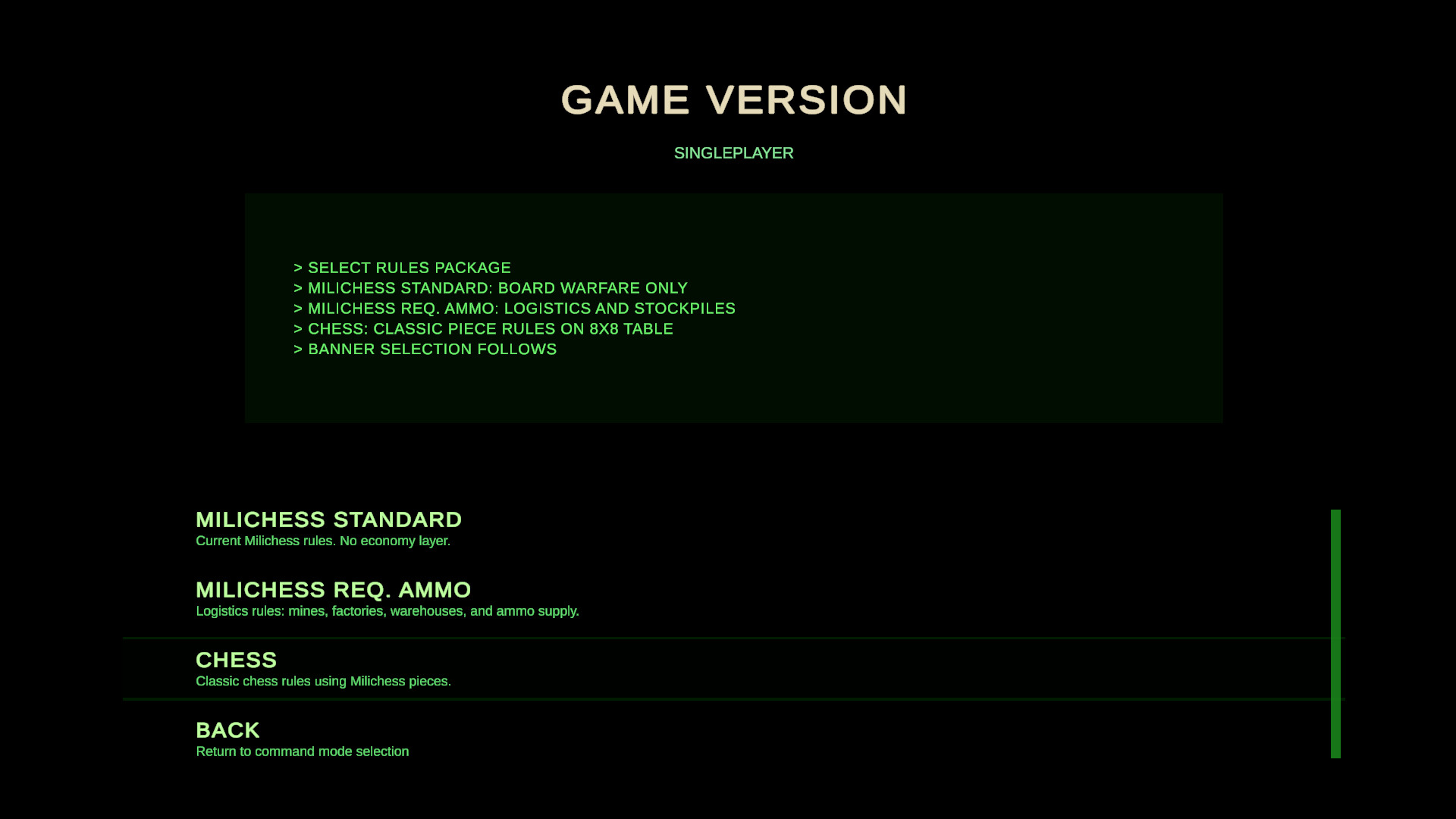 Milichess screenshot 2