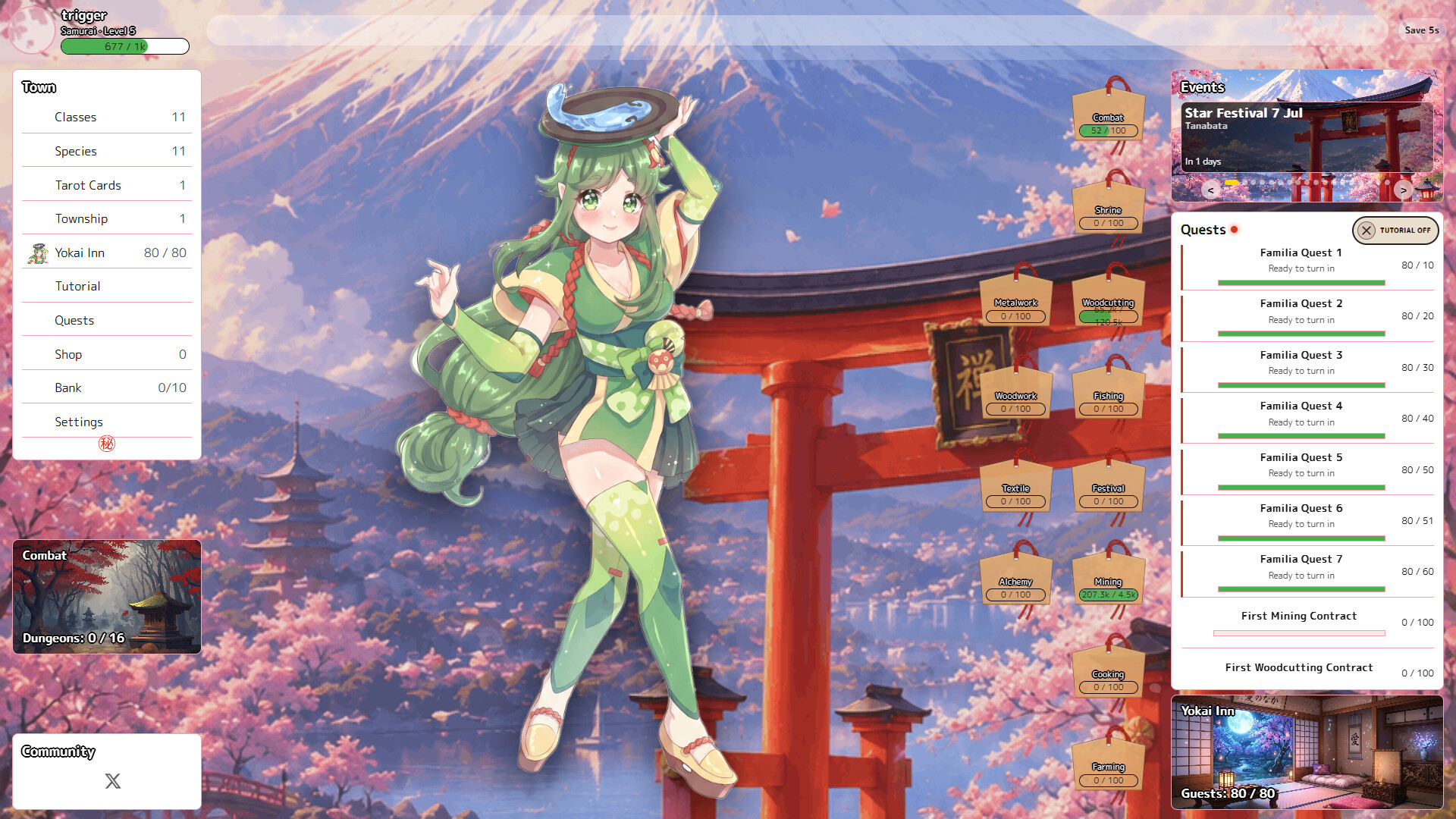 Yokai Idle Demo screenshot 1