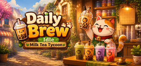 Daily Brew Idle: Milk Tea Tycoon header art