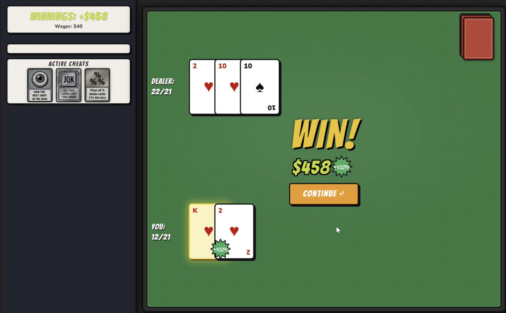 Blackjack: CHEAT THE HOUSE! Featured Screenshot #1