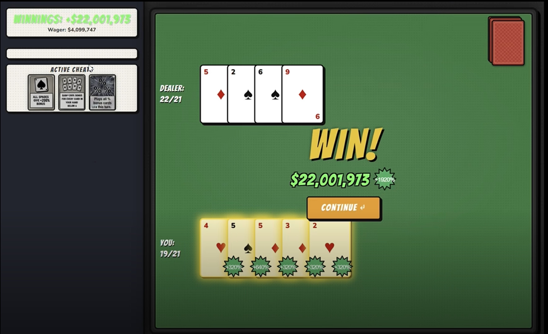 Blackjack: CHEAT THE HOUSE! screenshot 4