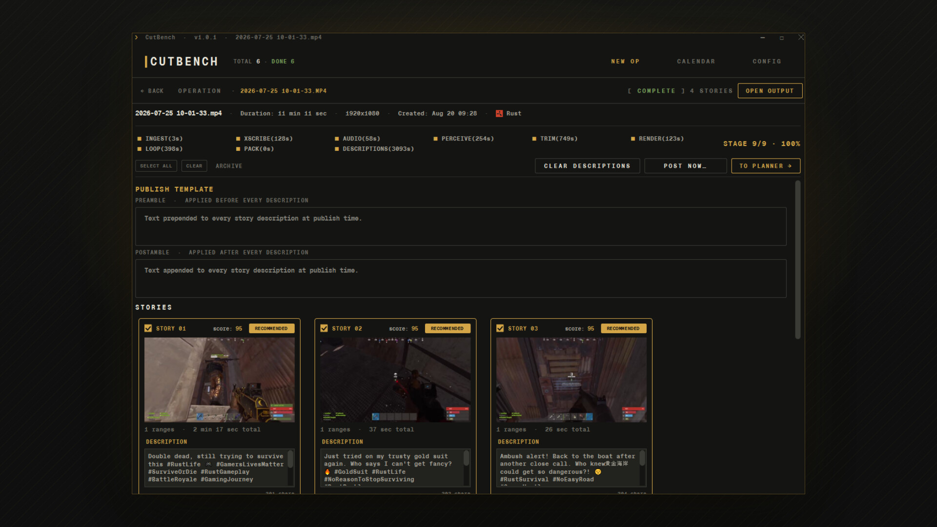 CutBench: AI Gameplay Clip Maker screenshot